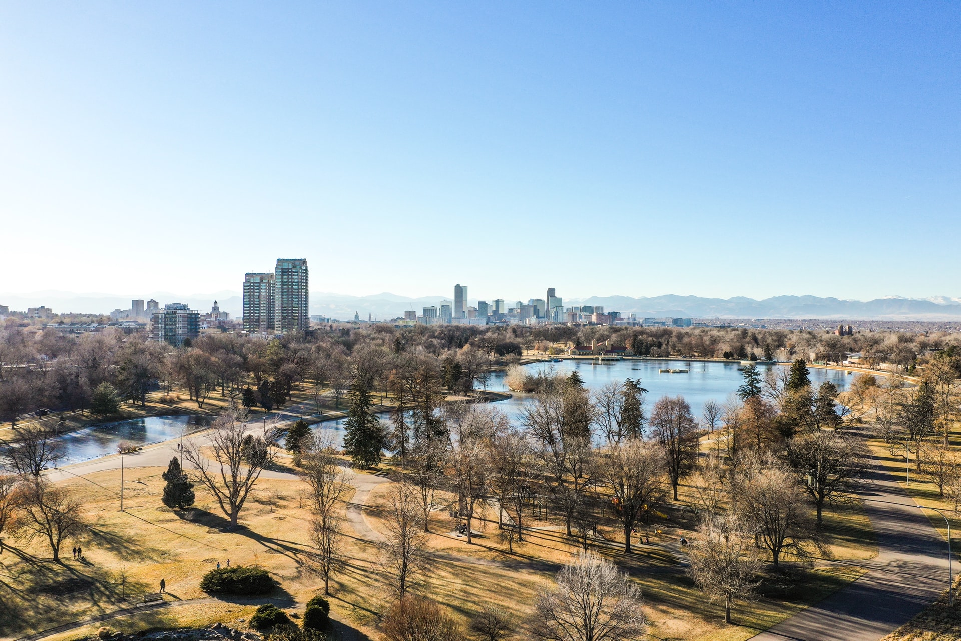 City skyline in Denver Colorado